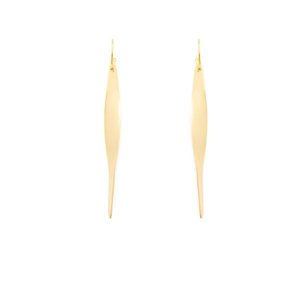 maddox twisted drop earrings - gold over brass, versatile styling